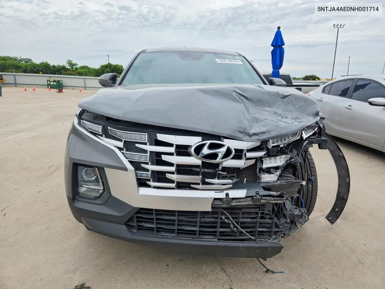 2022 Hyundai Santa Cruz Se VIN: 5NTJA4AE0NH001714 Lot: 52816676