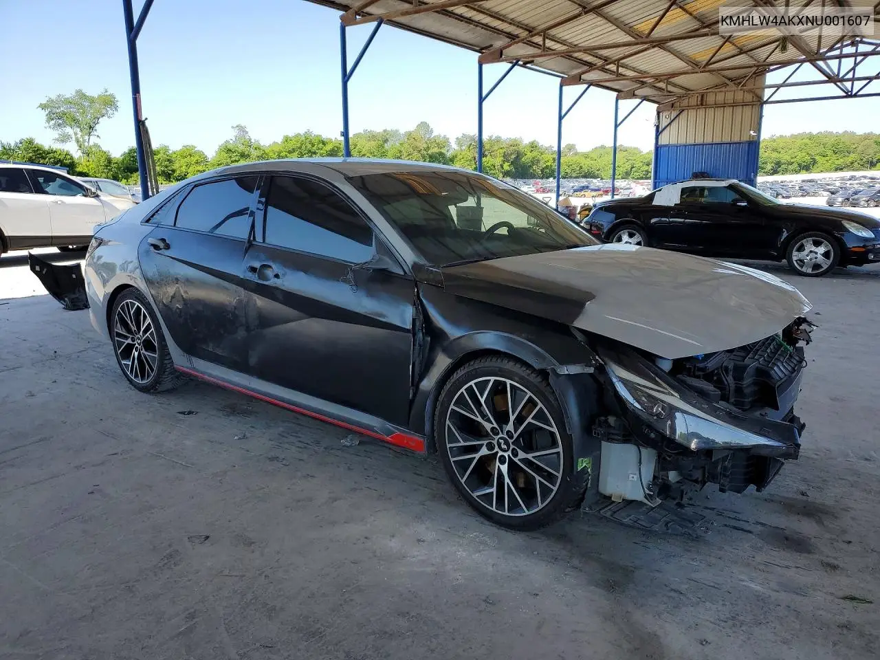 2022 Hyundai Elantra N Base VIN: KMHLW4AKXNU001607 Lot: 53175256
