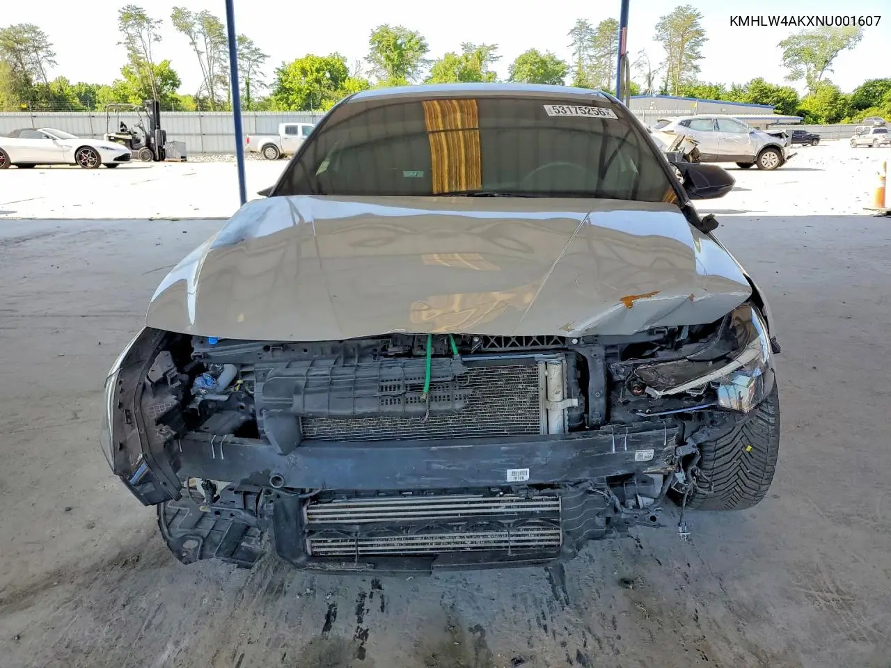 2022 Hyundai Elantra N Base VIN: KMHLW4AKXNU001607 Lot: 53175256
