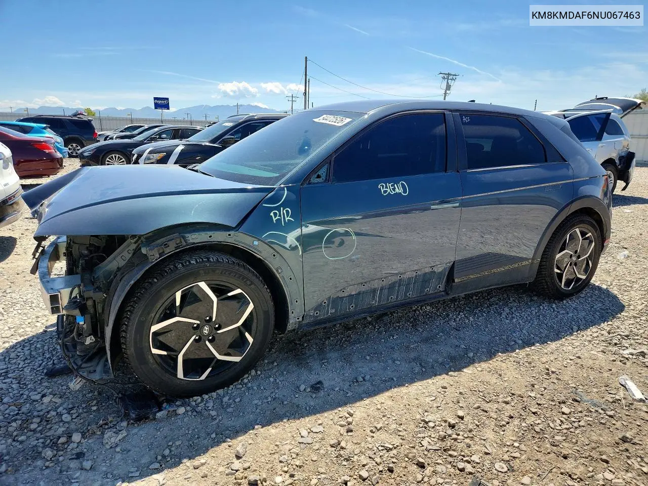2022 Hyundai Ioniq 5 Se VIN: KM8KMDAF6NU067463 Lot: 54472526