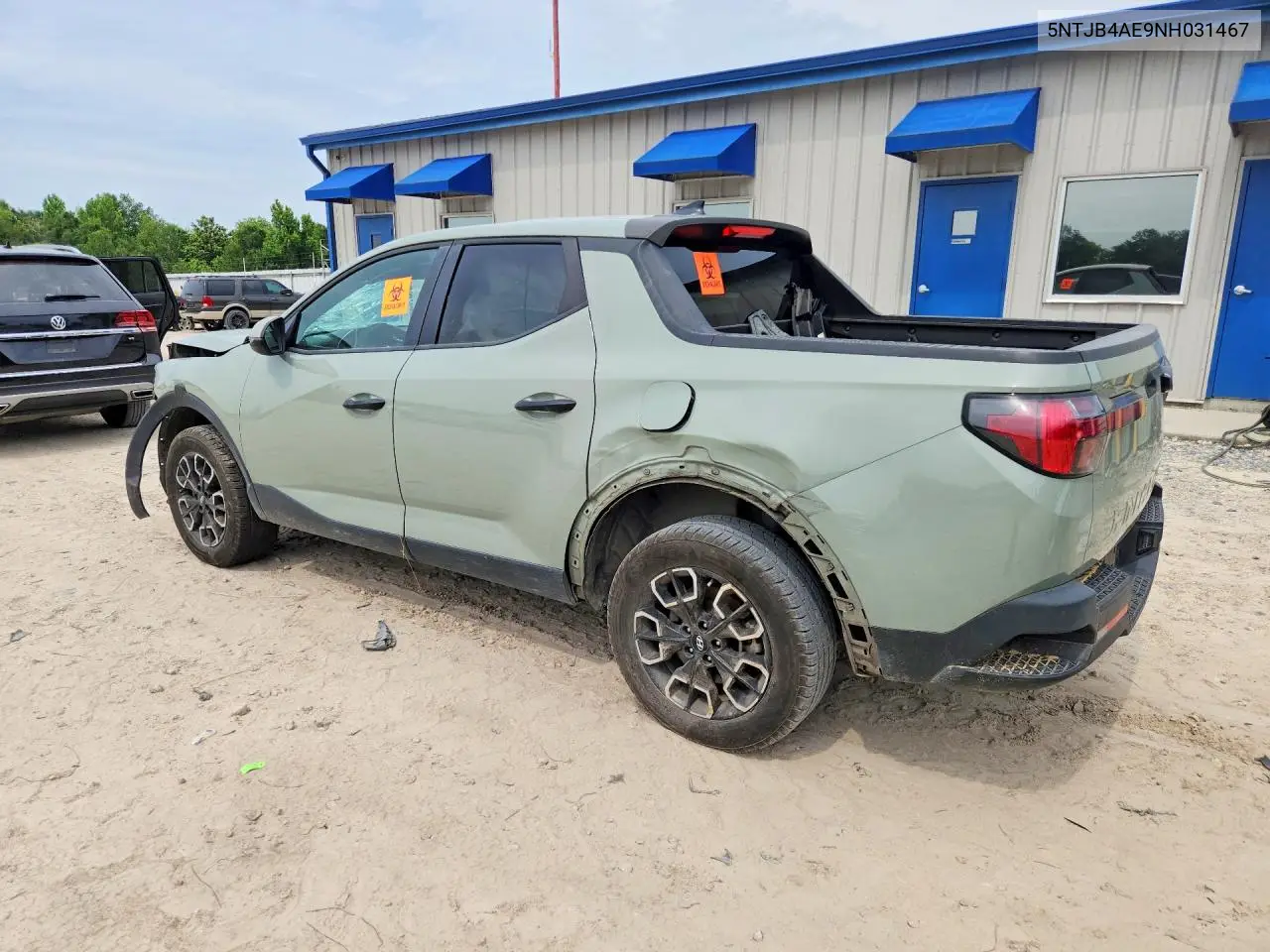 2022 Hyundai Santa Cruz Sel VIN: 5NTJB4AE9NH031467 Lot: 55183496