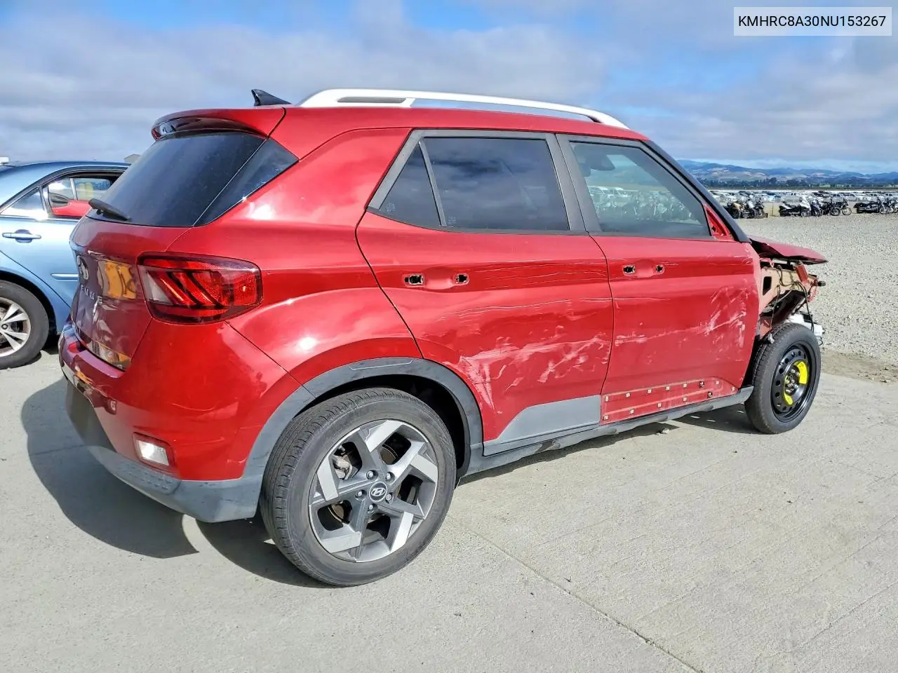 2022 Hyundai Venue Sel VIN: KMHRC8A30NU153267 Lot: 56700226