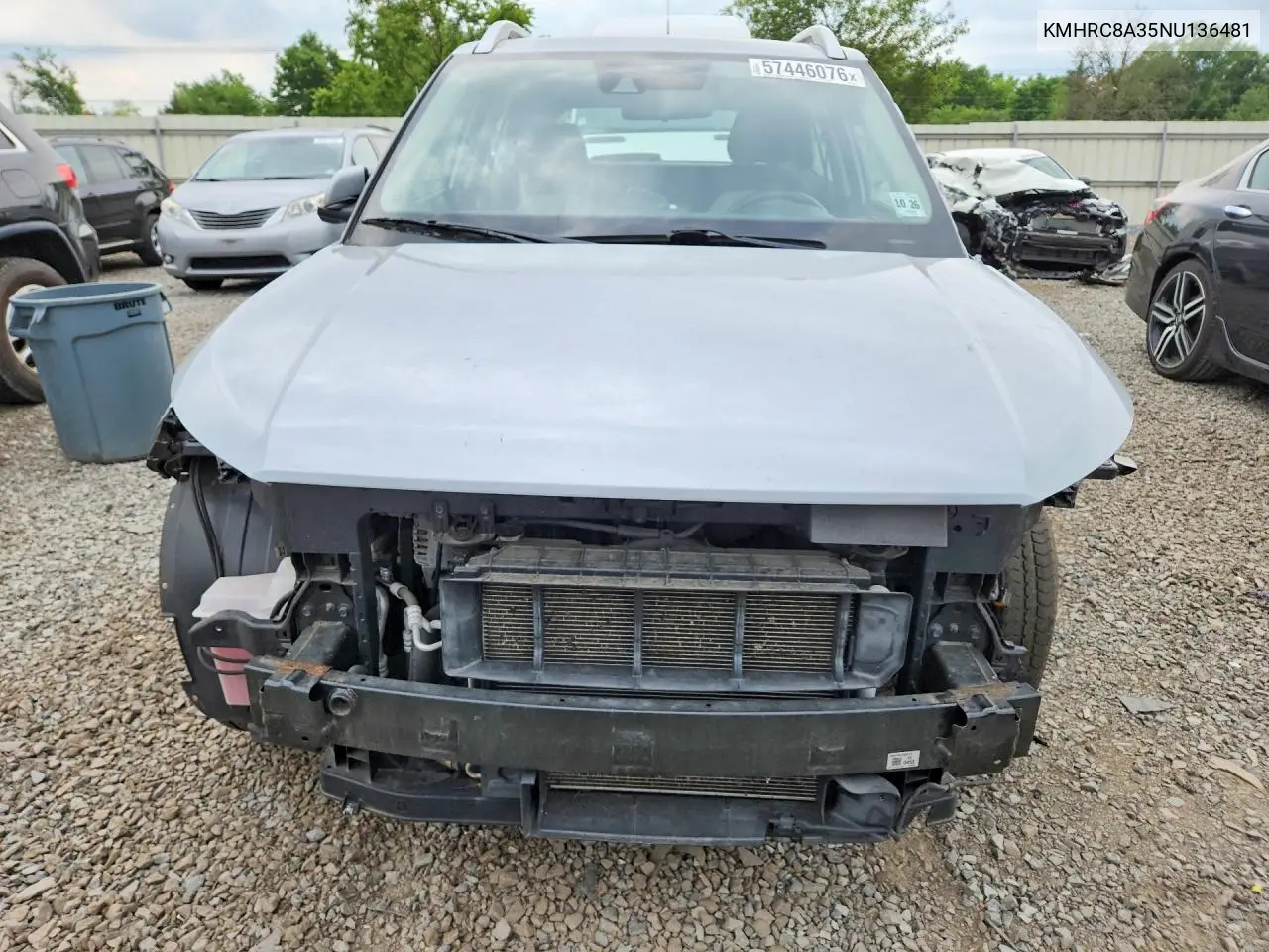 2022 Hyundai Venue Sel VIN: KMHRC8A35NU136481 Lot: 57446076