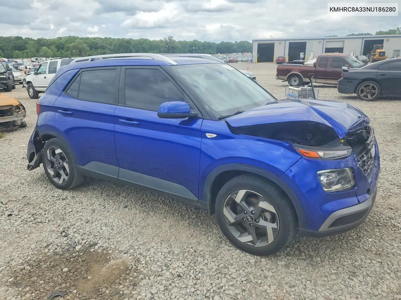 2022 Hyundai Venue Limited VIN: KMHRC8A33NU186280 Lot: 57586326