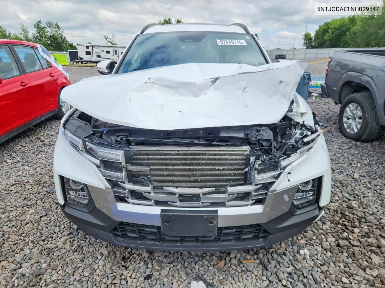 2022 Hyundai Santa Cruz Sel VIN: 5NTJCDAE1NH029547 Lot: 57849746