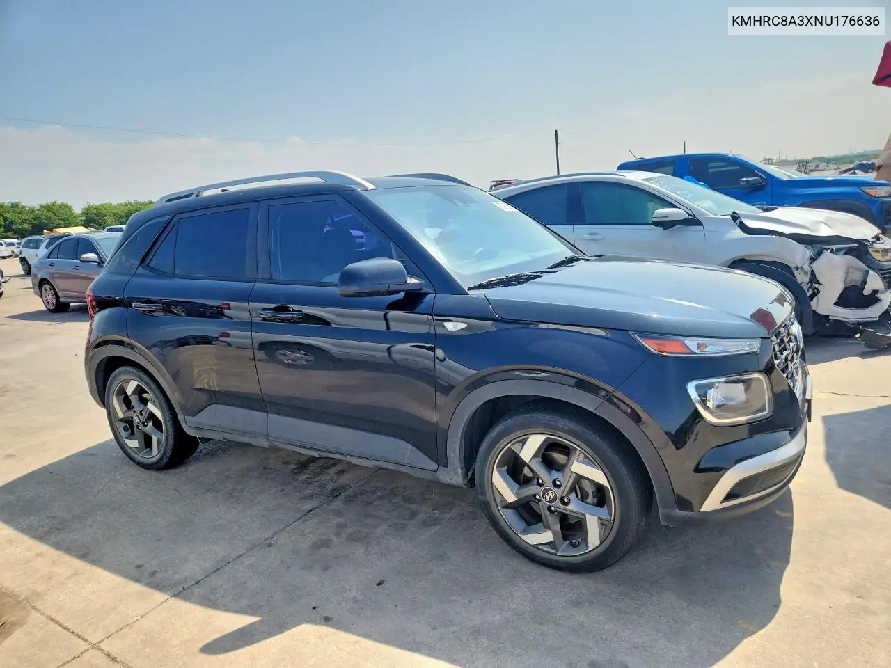 2022 Hyundai Venue Sel VIN: KMHRC8A3XNU176636 Lot: 57912536