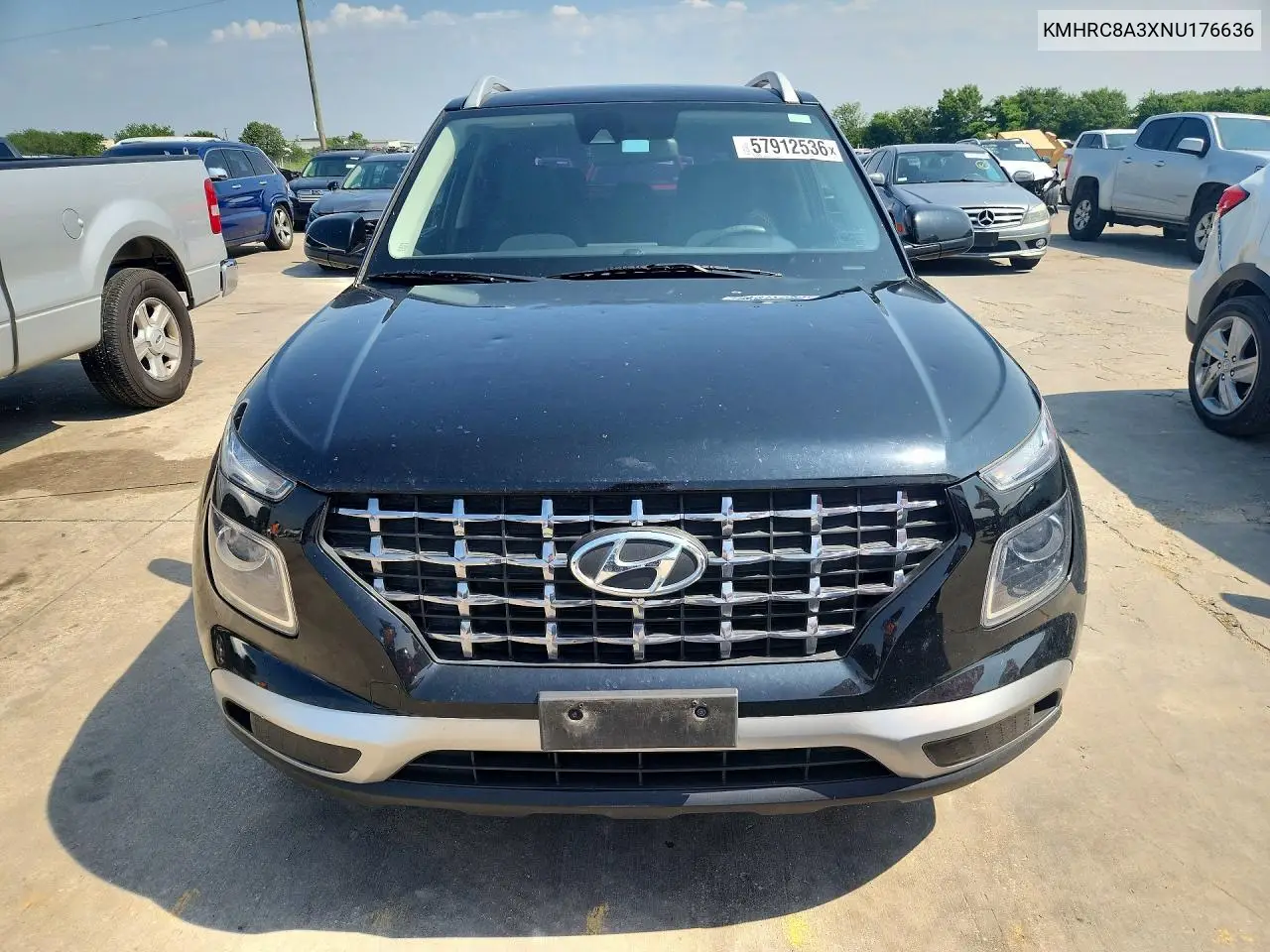 2022 Hyundai Venue Sel VIN: KMHRC8A3XNU176636 Lot: 57912536