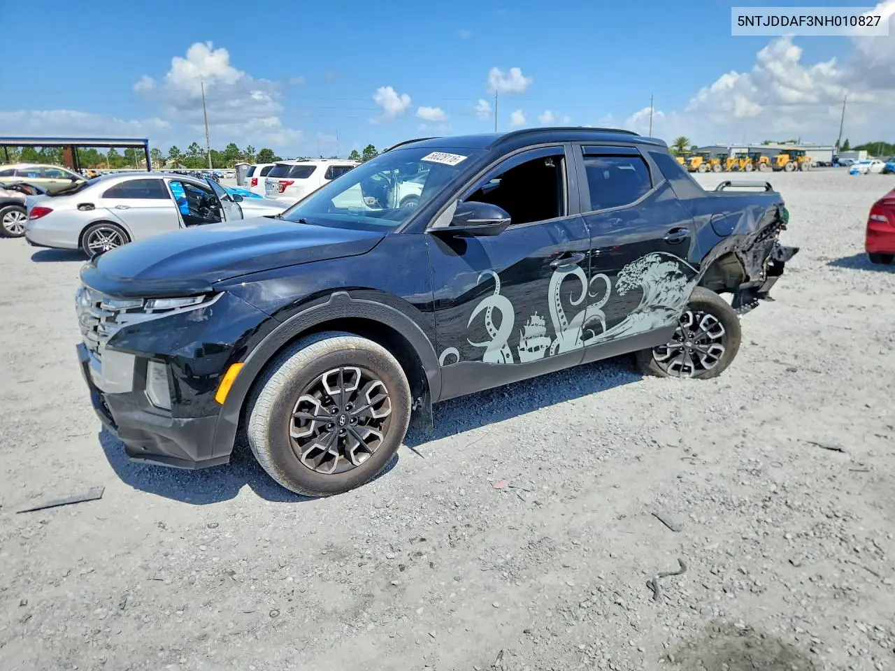 2022 Hyundai Santa Cruz Sel Premium VIN: 5NTJDDAF3NH010827 Lot: 58028116
