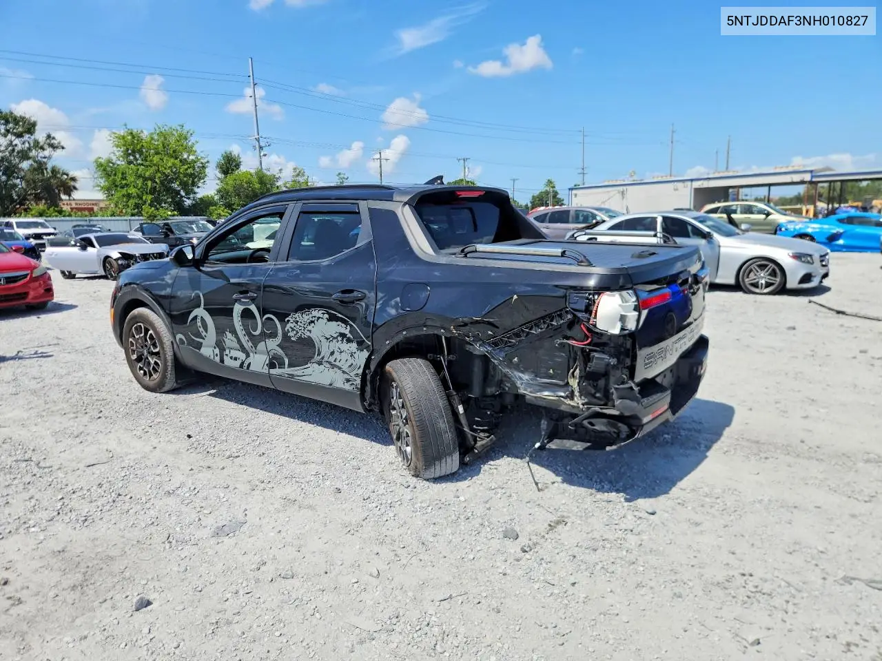 2022 Hyundai Santa Cruz Sel Premium VIN: 5NTJDDAF3NH010827 Lot: 58028116