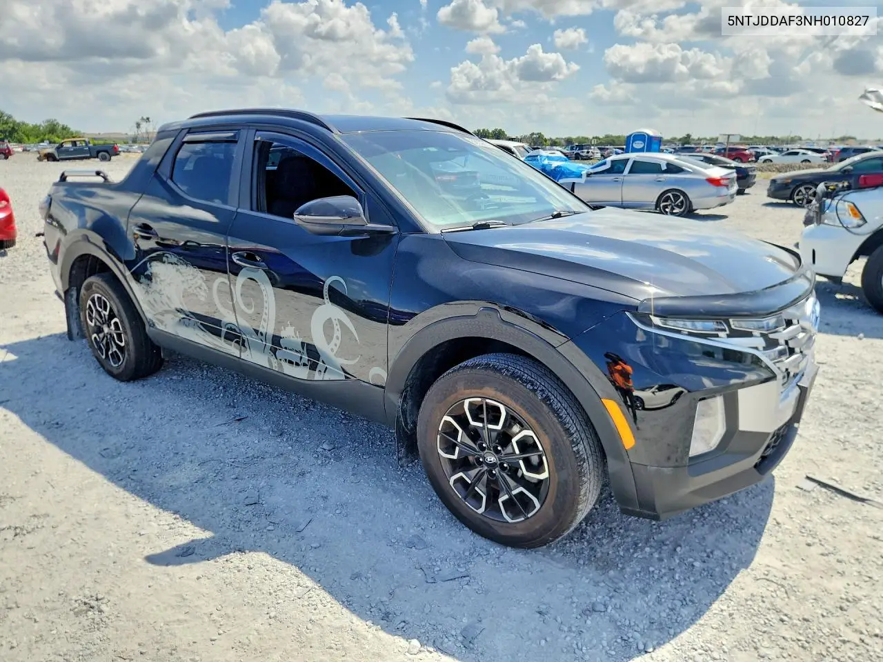 2022 Hyundai Santa Cruz Sel Premium VIN: 5NTJDDAF3NH010827 Lot: 58028116