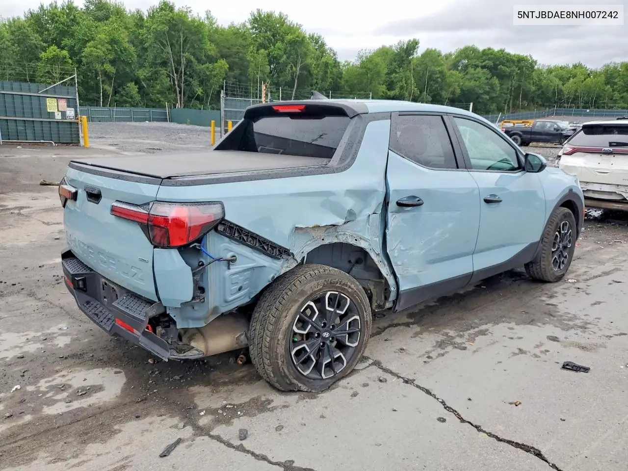 2022 Hyundai Santa Cruz Sel VIN: 5NTJBDAE8NH007242 Lot: 58203786