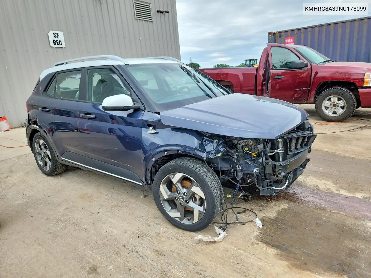2022 Hyundai Venue Limited VIN: KMHRC8A39NU178099 Lot: 58910956