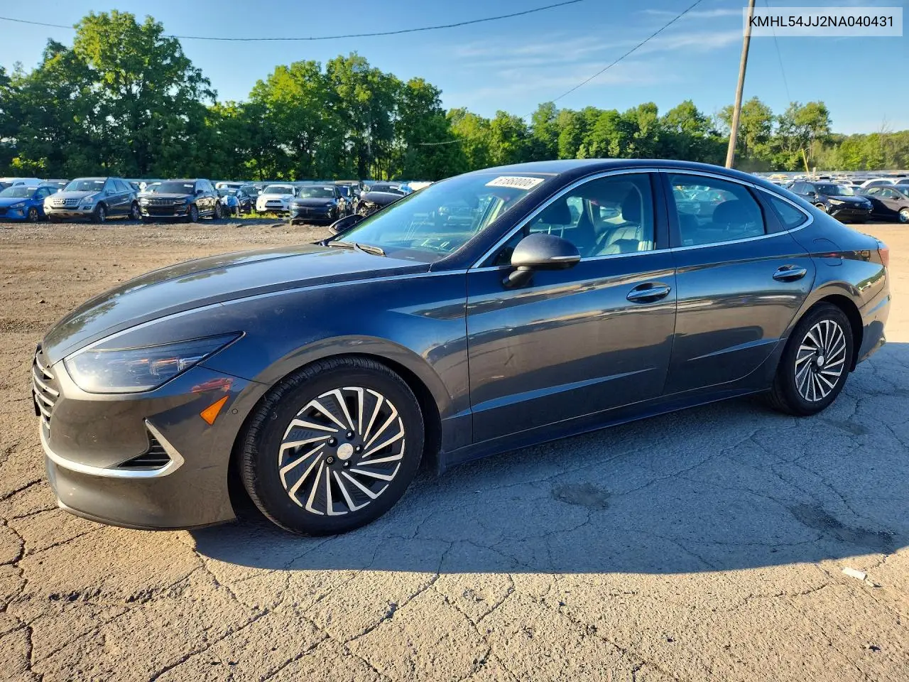 2022 Hyundai Sonata Hybrid Limited VIN: KMHL54JJ2NA040431 Lot: 61860006