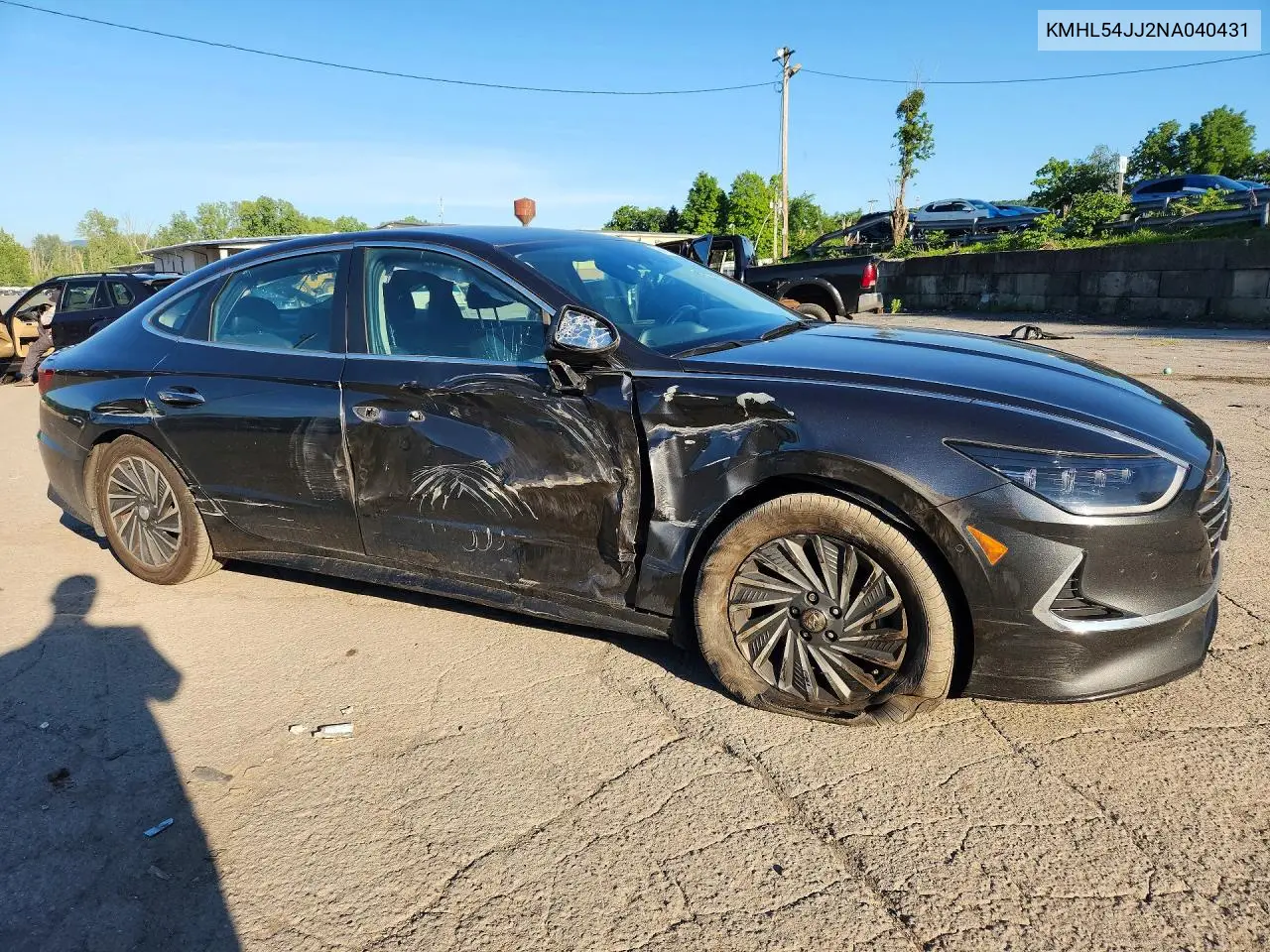 2022 Hyundai Sonata Hybrid Limited VIN: KMHL54JJ2NA040431 Lot: 61860006