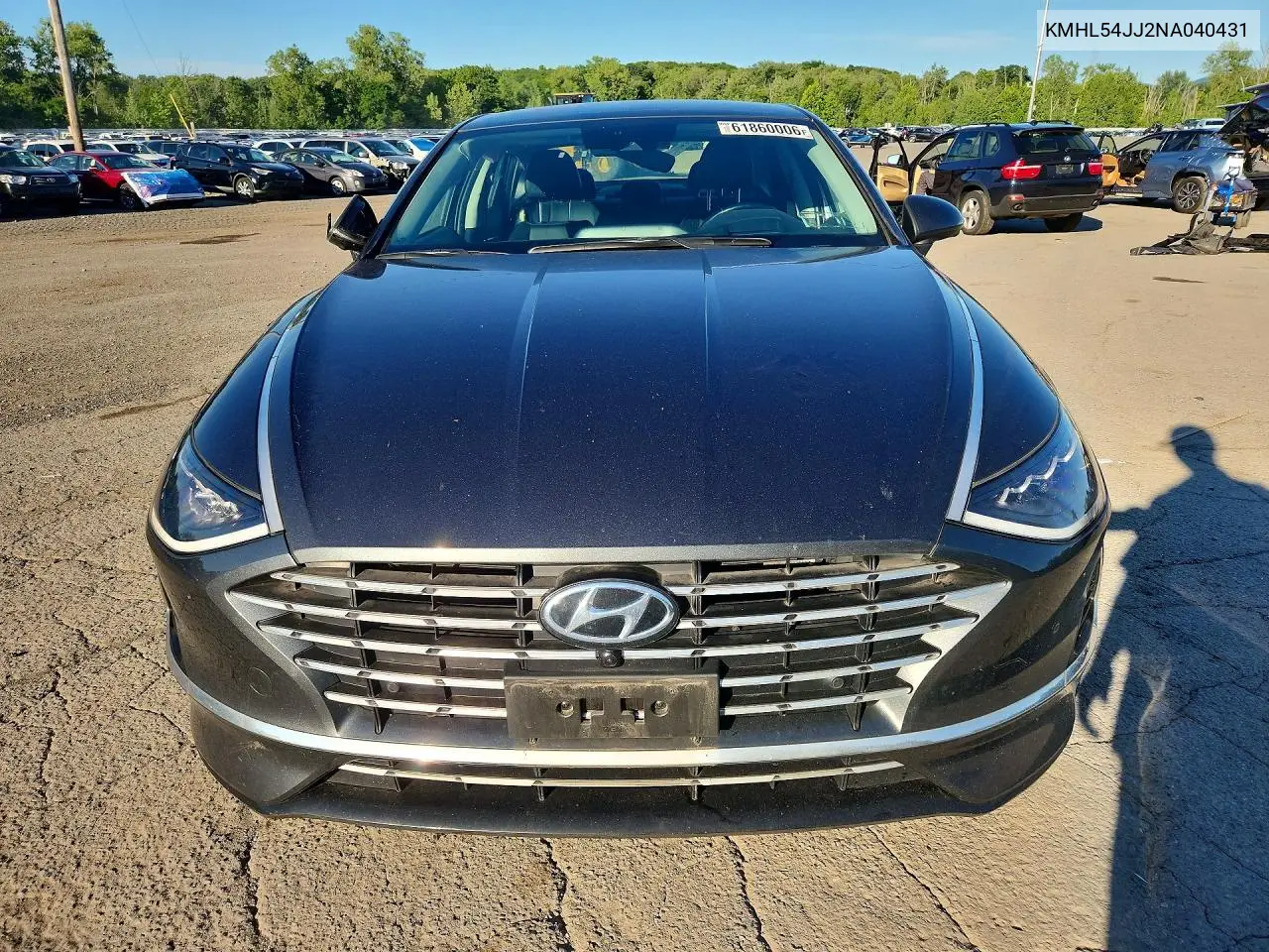 2022 Hyundai Sonata Hybrid Limited VIN: KMHL54JJ2NA040431 Lot: 61860006