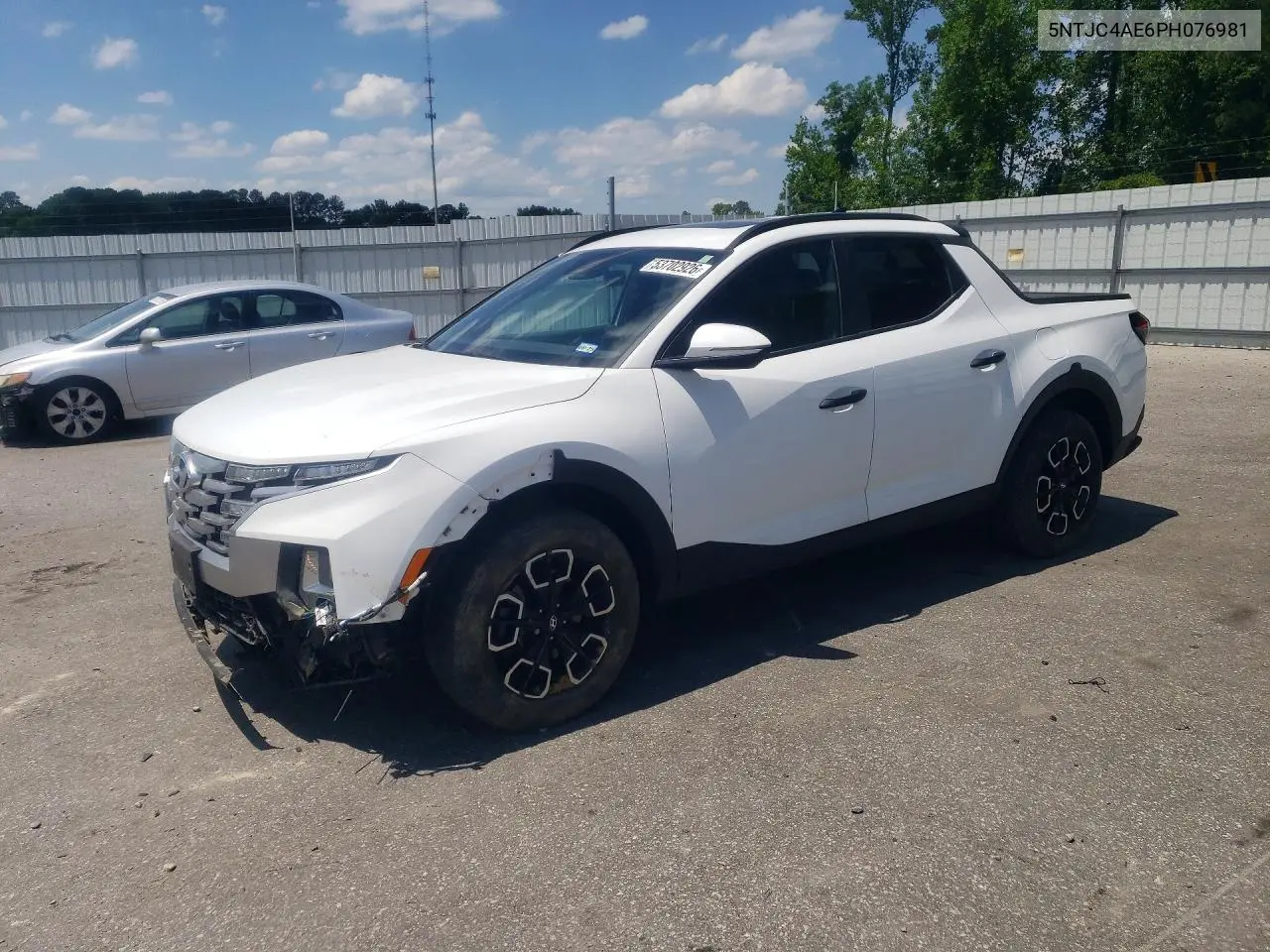 2023 Hyundai Santa Cruz Sel VIN: 5NTJC4AE6PH076981 Lot: 53702926