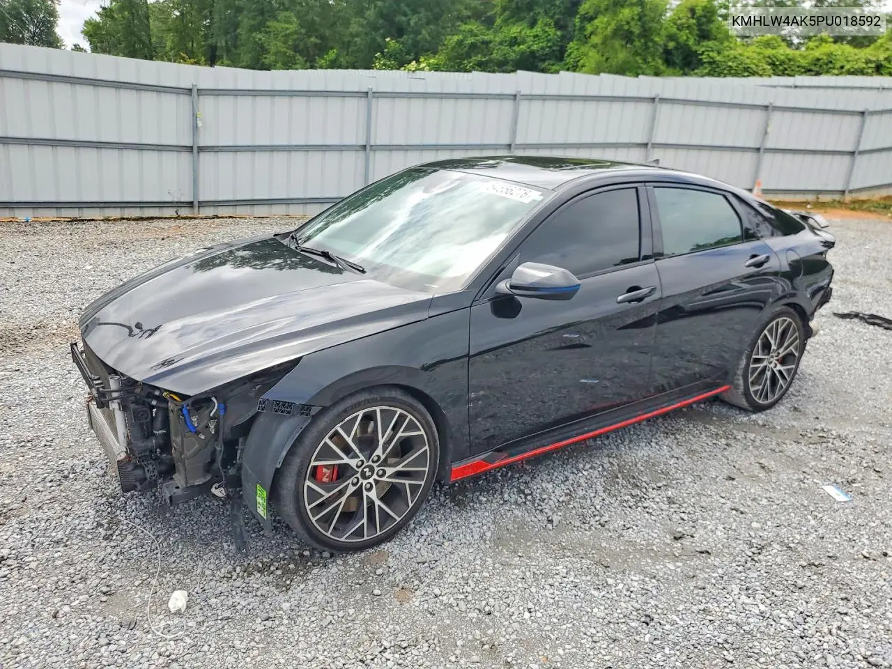 2023 Hyundai Elantra N Base VIN: KMHLW4AK5PU018592 Lot: 54556276
