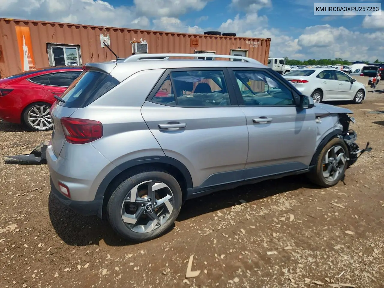 2023 Hyundai Venue Sel VIN: KMHRC8A3XPU257283 Lot: 56122866