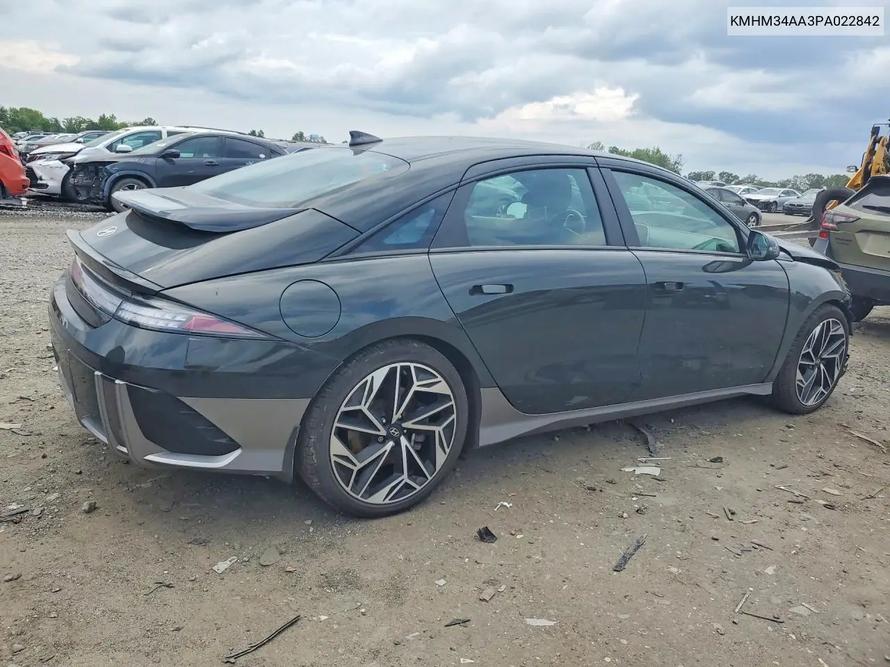 2023 Hyundai Ioniq 6 Sel VIN: KMHM34AA3PA022842 Lot: 60004746