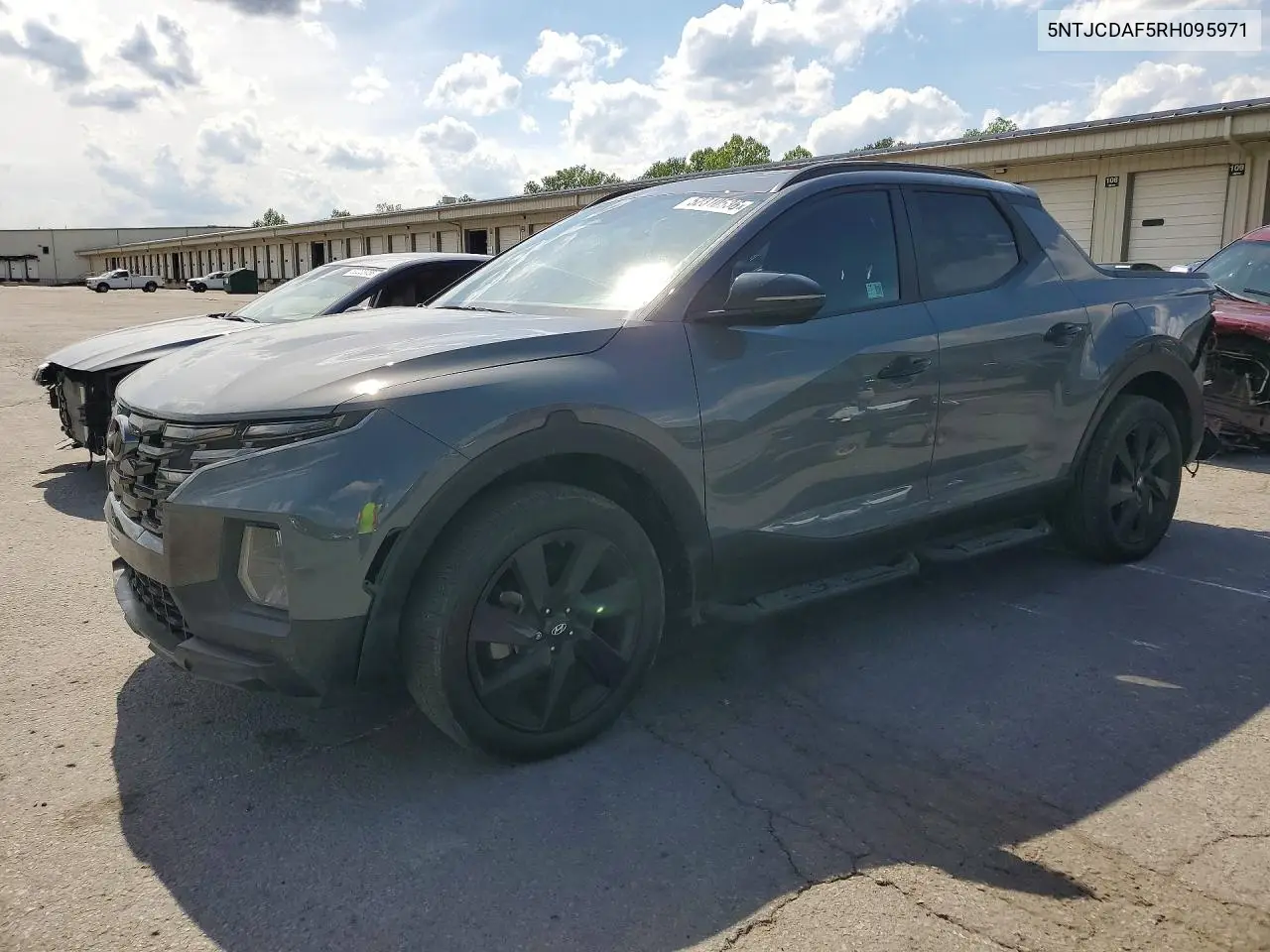 2024 Hyundai Santa Cruz Night VIN: 5NTJCDAF5RH095971 Lot: 52310536