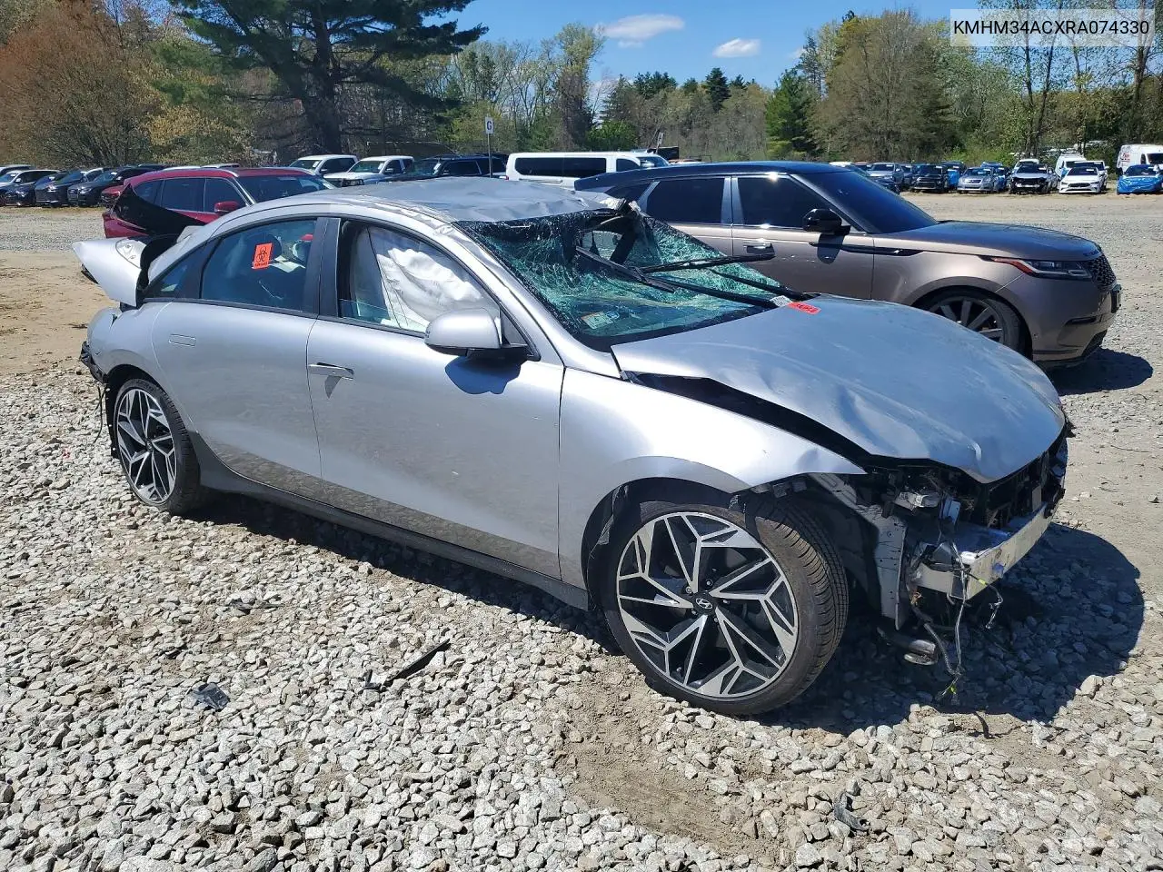 2024 Hyundai Ioniq 6 Sel VIN: KMHM34ACXRA074330 Lot: 52854826