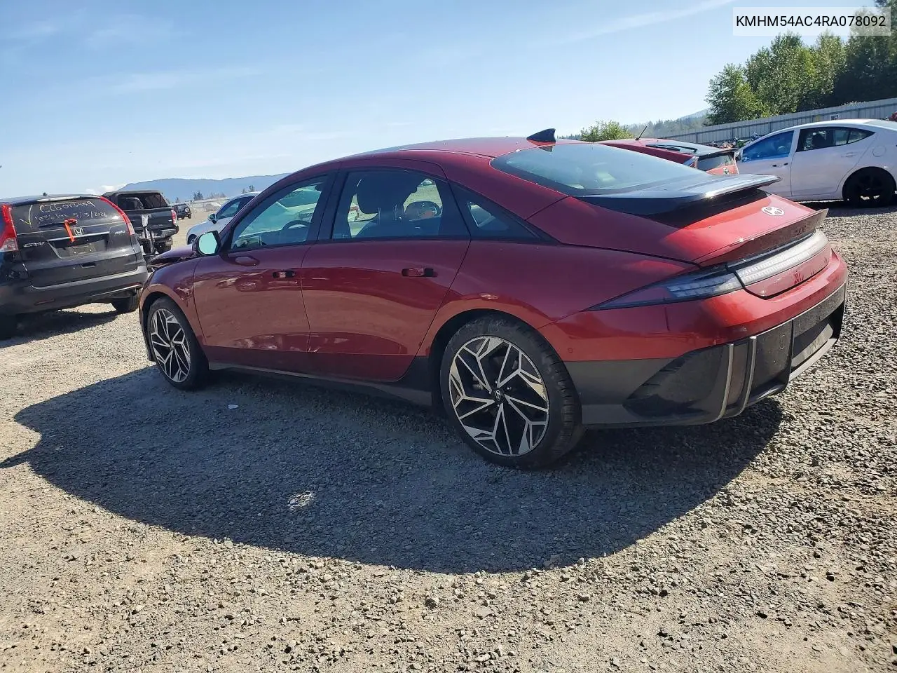 2024 Hyundai Ioniq 6 Limited VIN: KMHM54AC4RA078092 Lot: 53835336