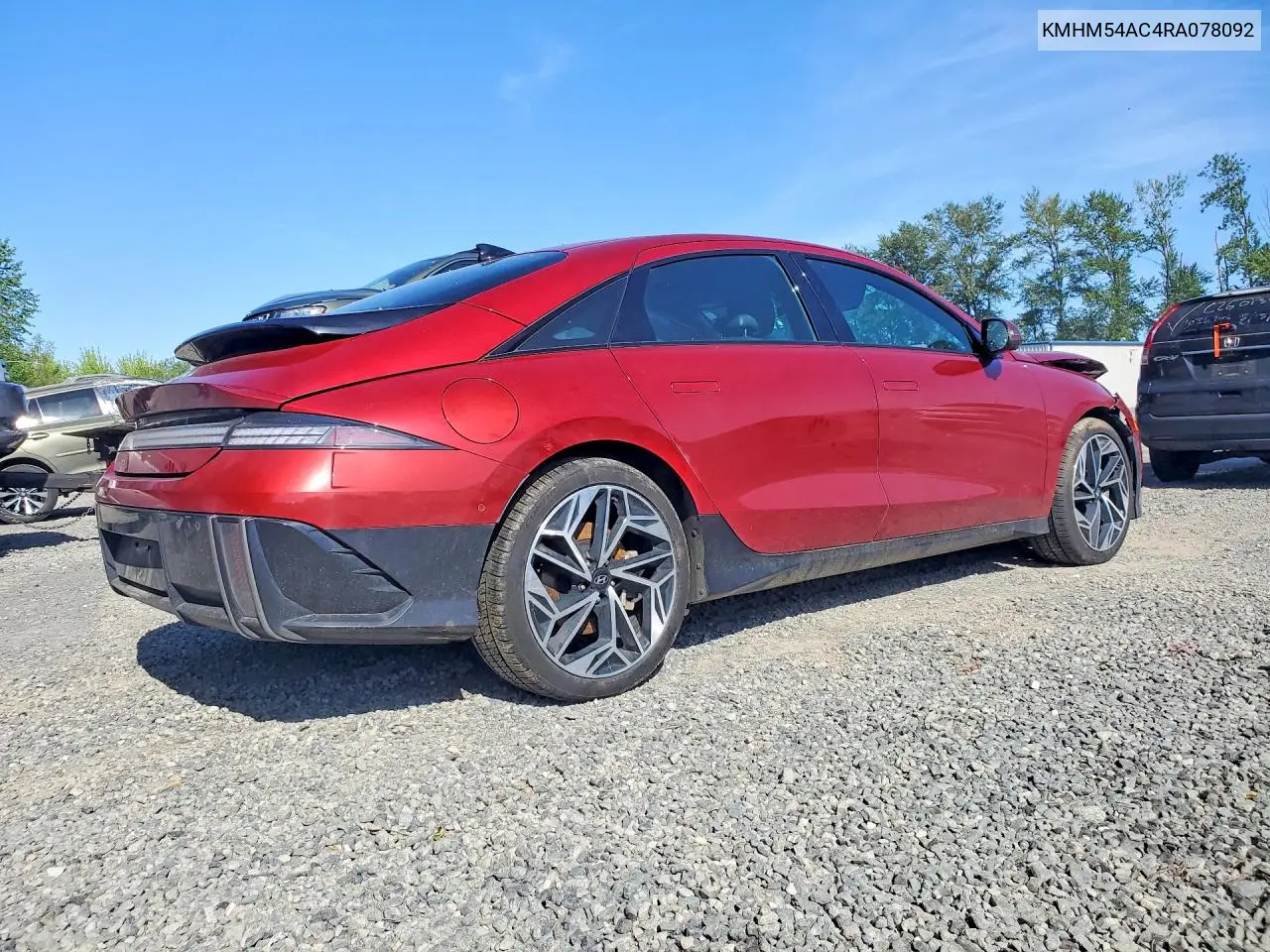 2024 Hyundai Ioniq 6 Limited VIN: KMHM54AC4RA078092 Lot: 53835336