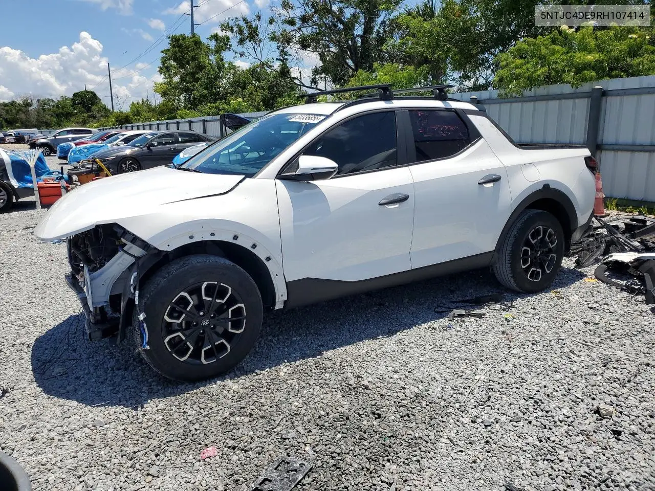2024 Hyundai Santa Cruz Sel VIN: 5NTJC4DE9RH107414 Lot: 54336656