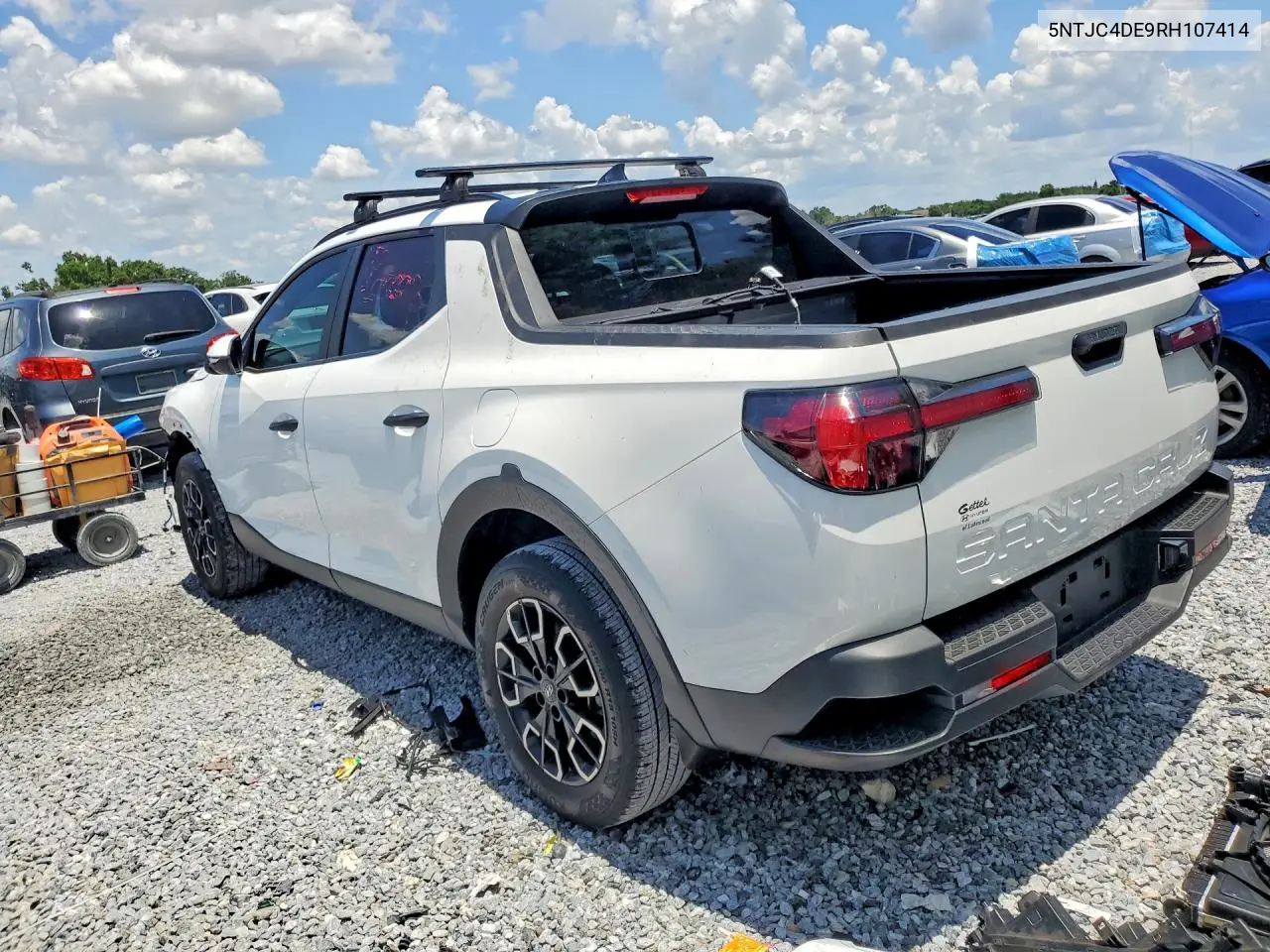 2024 Hyundai Santa Cruz Sel VIN: 5NTJC4DE9RH107414 Lot: 54336656