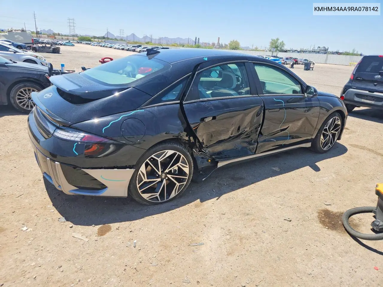 2024 Hyundai Ioniq 6 Sel VIN: KMHM34AA9RA078142 Lot: 54559846