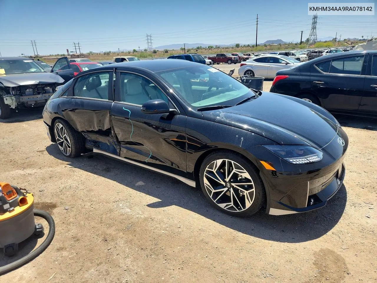 2024 Hyundai Ioniq 6 Sel VIN: KMHM34AA9RA078142 Lot: 54559846
