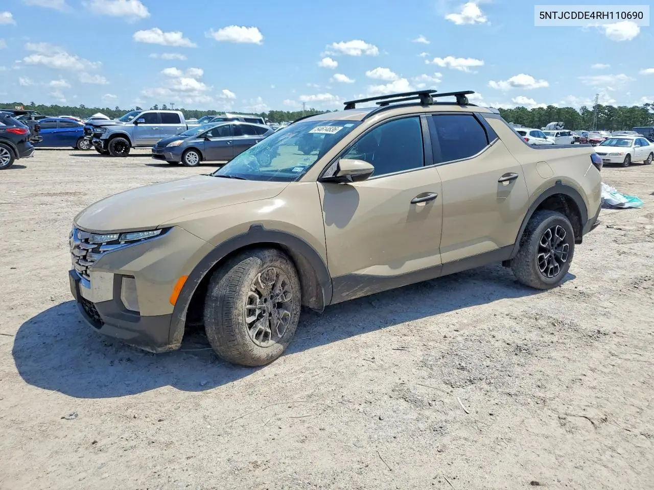 2024 Hyundai Santa Cruz Sel VIN: 5NTJCDDE4RH110690 Lot: 54614836