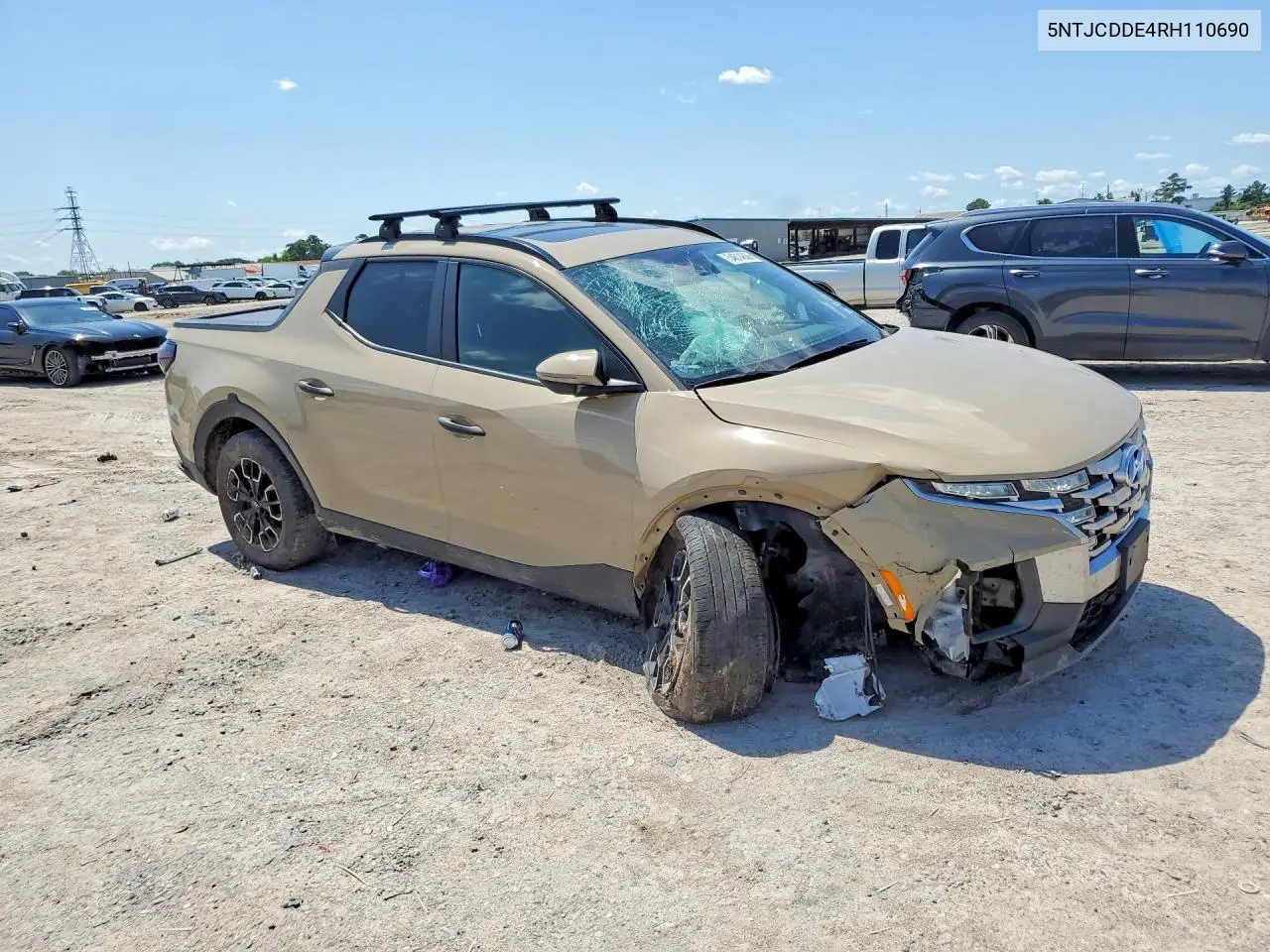 2024 Hyundai Santa Cruz Sel VIN: 5NTJCDDE4RH110690 Lot: 54614836