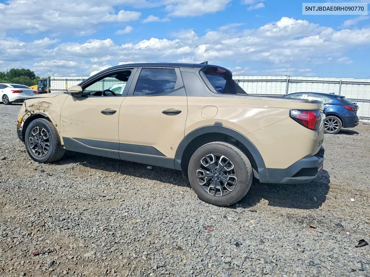 2024 Hyundai Santa Cruz Sel VIN: 5NTJBDAE0RH090770 Lot: 55416116
