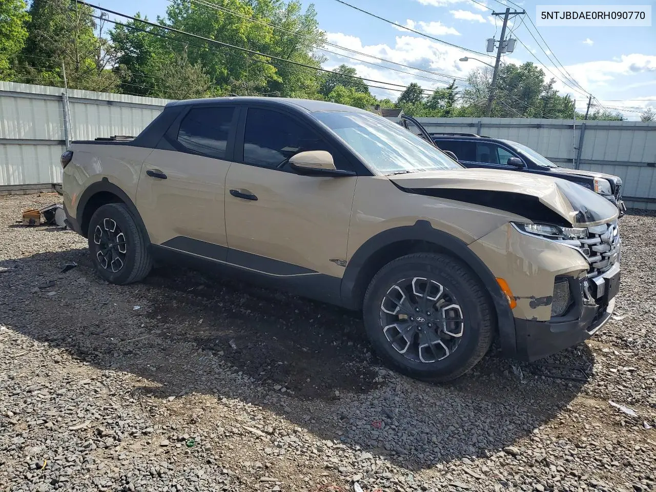 2024 Hyundai Santa Cruz Sel VIN: 5NTJBDAE0RH090770 Lot: 55416116