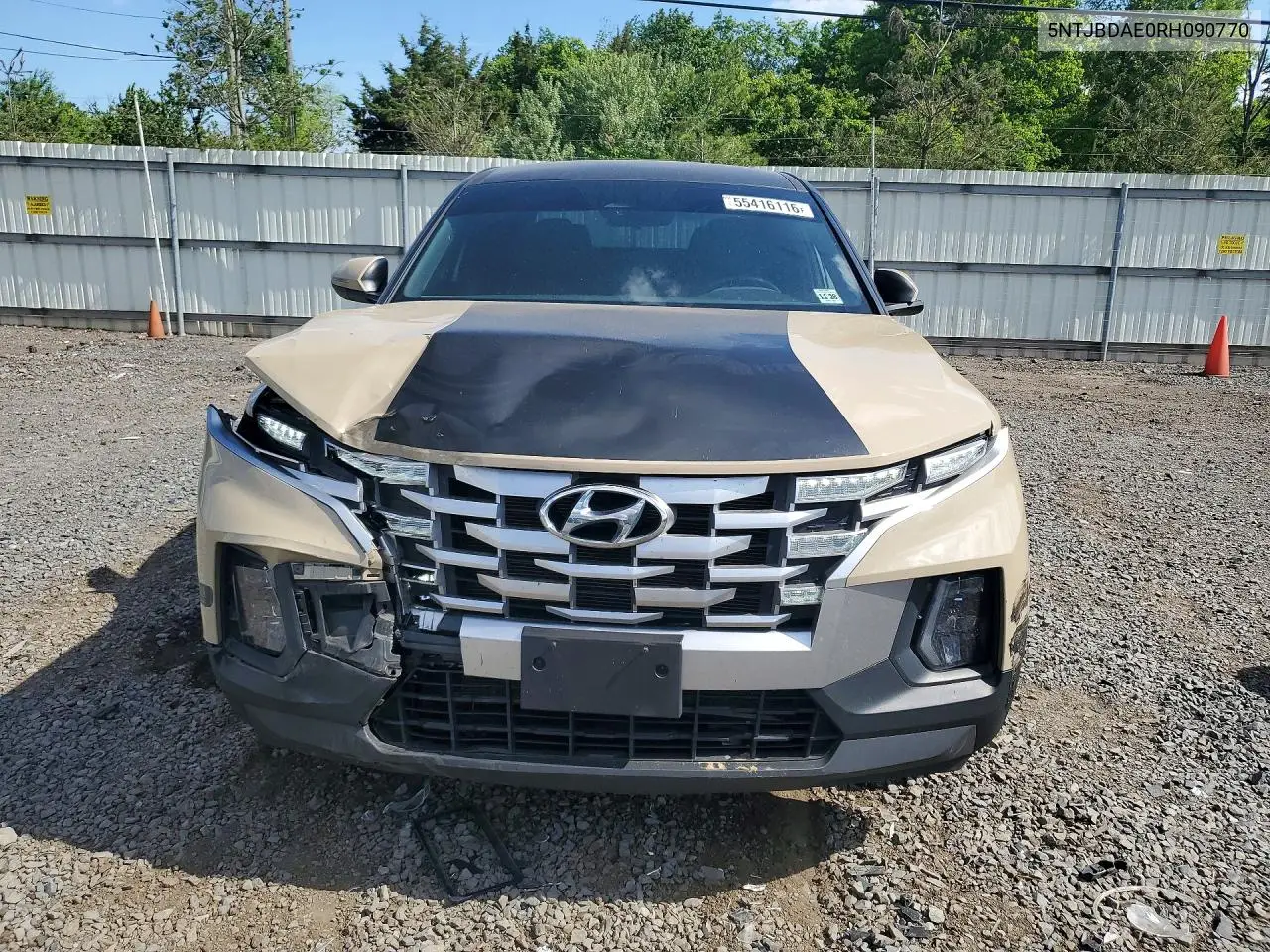 2024 Hyundai Santa Cruz Sel VIN: 5NTJBDAE0RH090770 Lot: 55416116