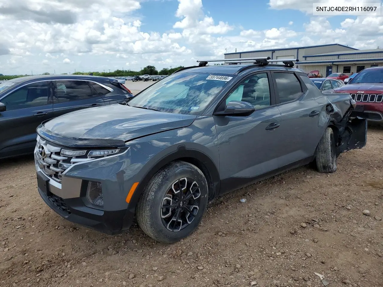 2024 Hyundai Santa Cruz Sel VIN: 5NTJC4DE2RH116097 Lot: 55744696