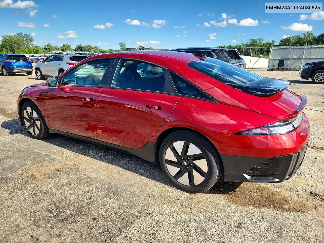 2024 Hyundai Ioniq 6 Se VIN: KMHM24AC0RA080625 Lot: 57306616