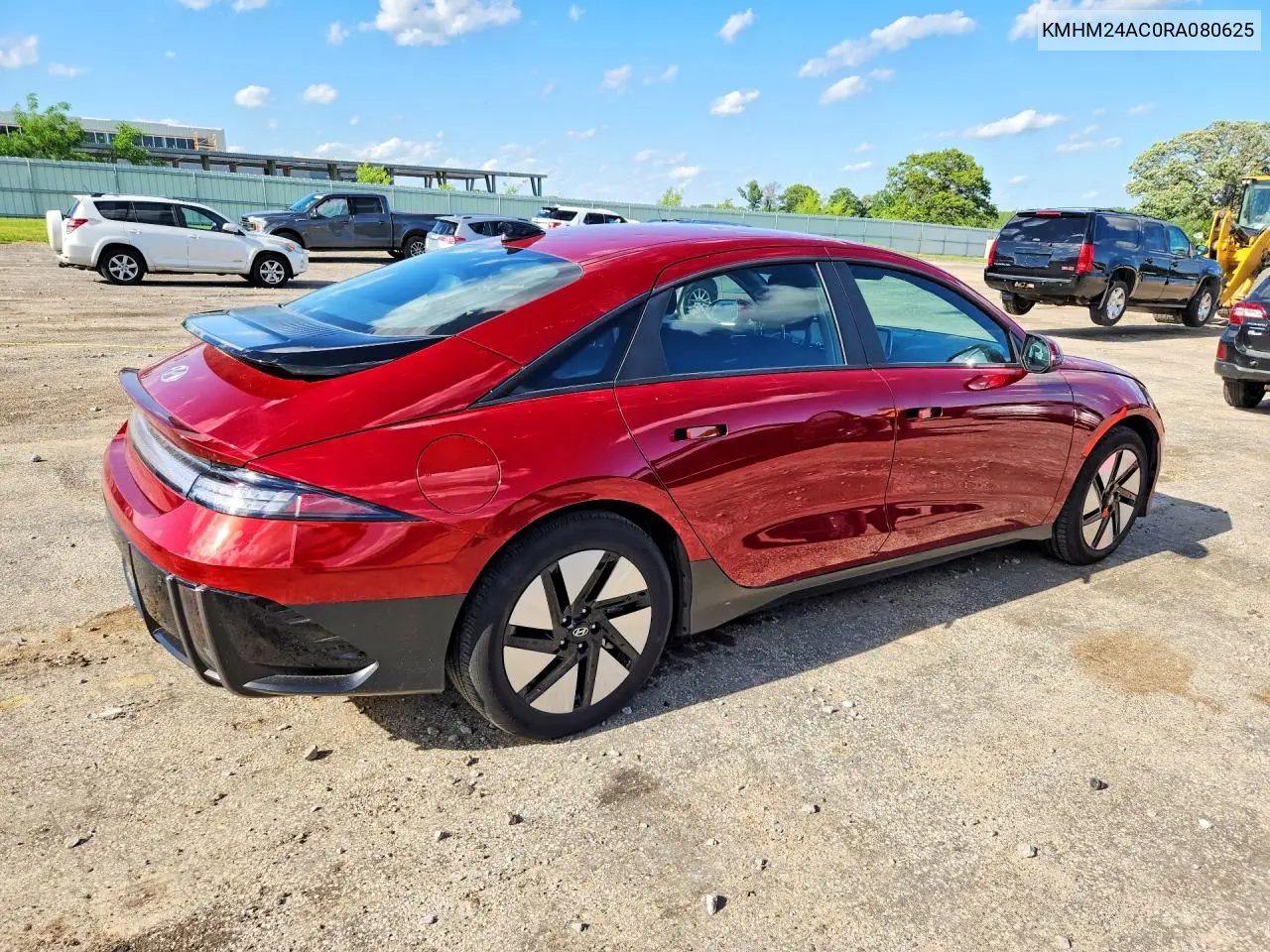 2024 Hyundai Ioniq 6 Se VIN: KMHM24AC0RA080625 Lot: 57306616