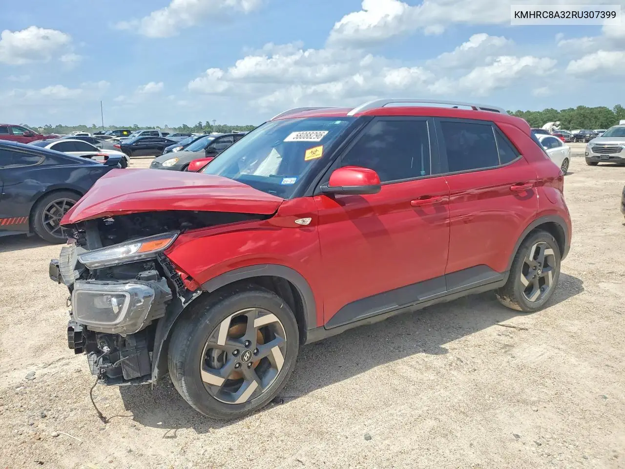 2024 Hyundai Venue Limited VIN: KMHRC8A32RU307399 Lot: 58088296
