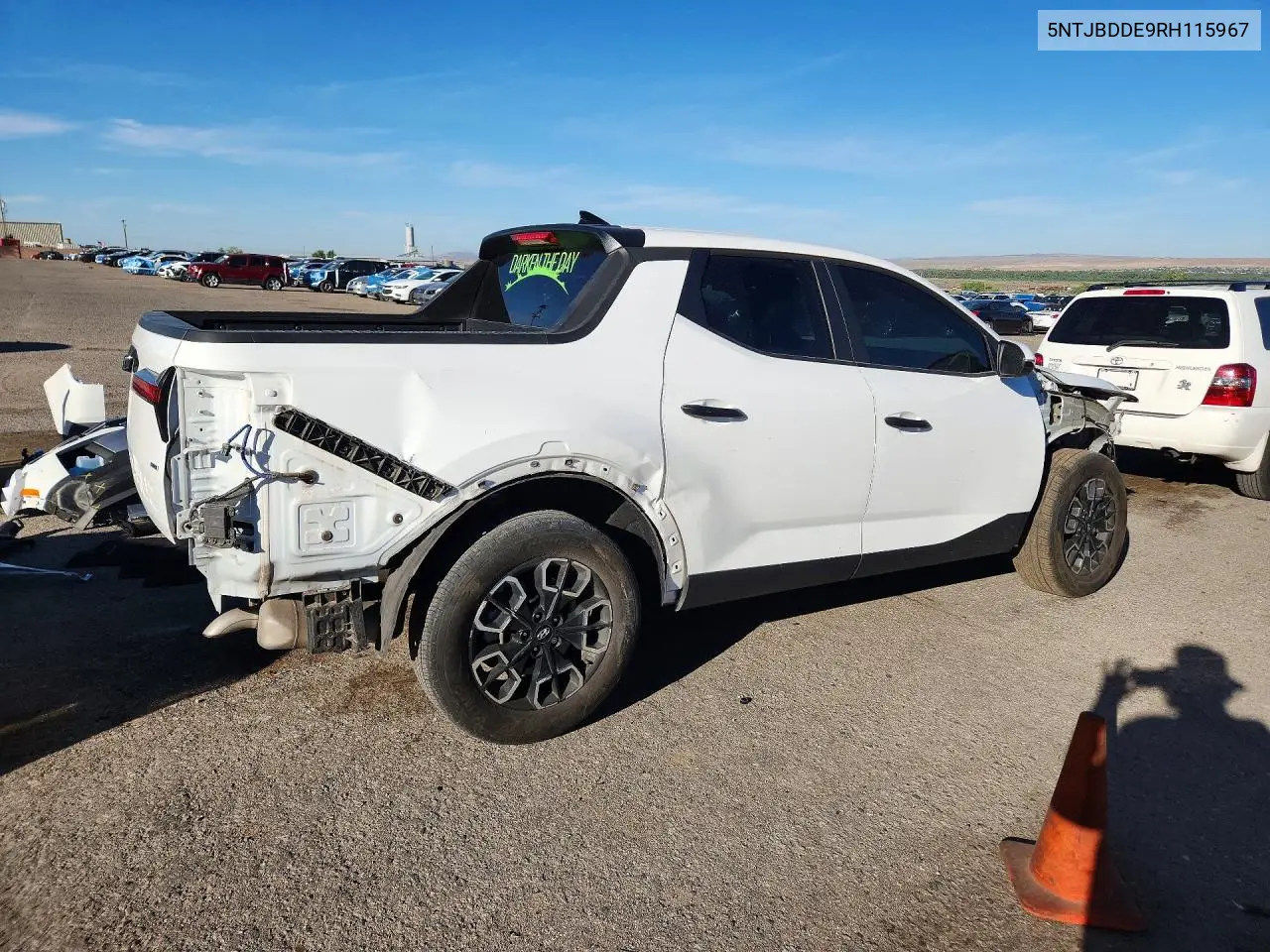 2024 Hyundai Santa Cruz Sel VIN: 5NTJBDDE9RH115967 Lot: 58137996