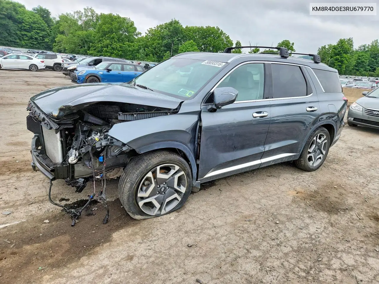 2024 Hyundai Palisade Sel Premium VIN: KM8R4DGE3RU679770 Lot: 58693316