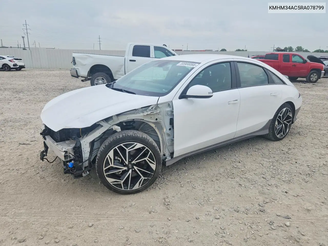 2024 Hyundai Ioniq 6 Sel VIN: KMHM34AC5RA078799 Lot: 58988066
