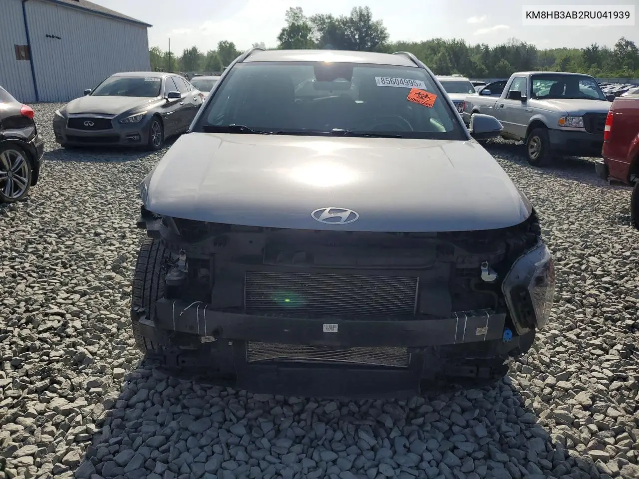 2024 Hyundai Kona Sel VIN: KM8HB3AB2RU041939 Lot: 85604995