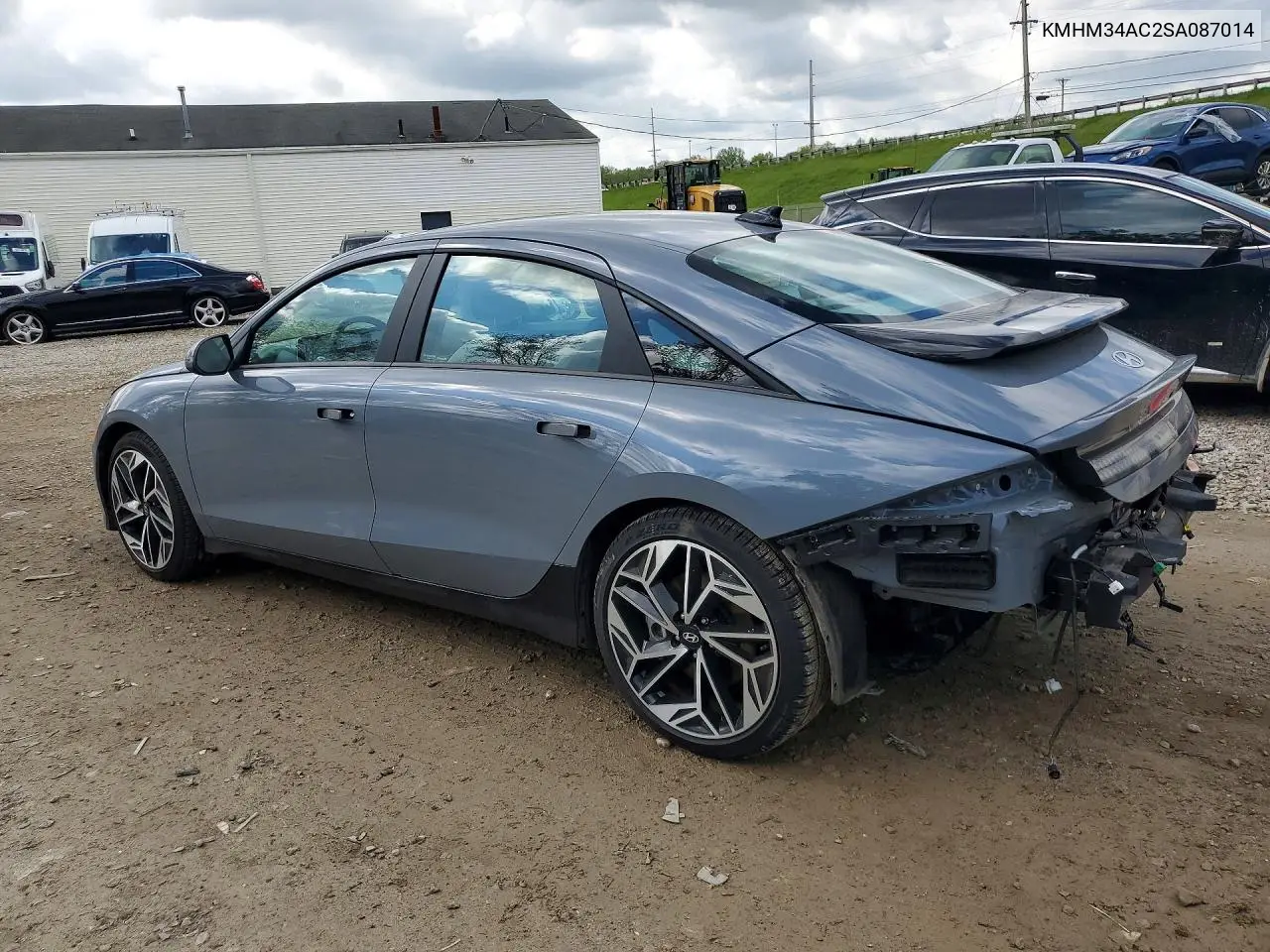 2025 Hyundai Ioniq 6 Sel VIN: KMHM34AC2SA087014 Lot: 53204436