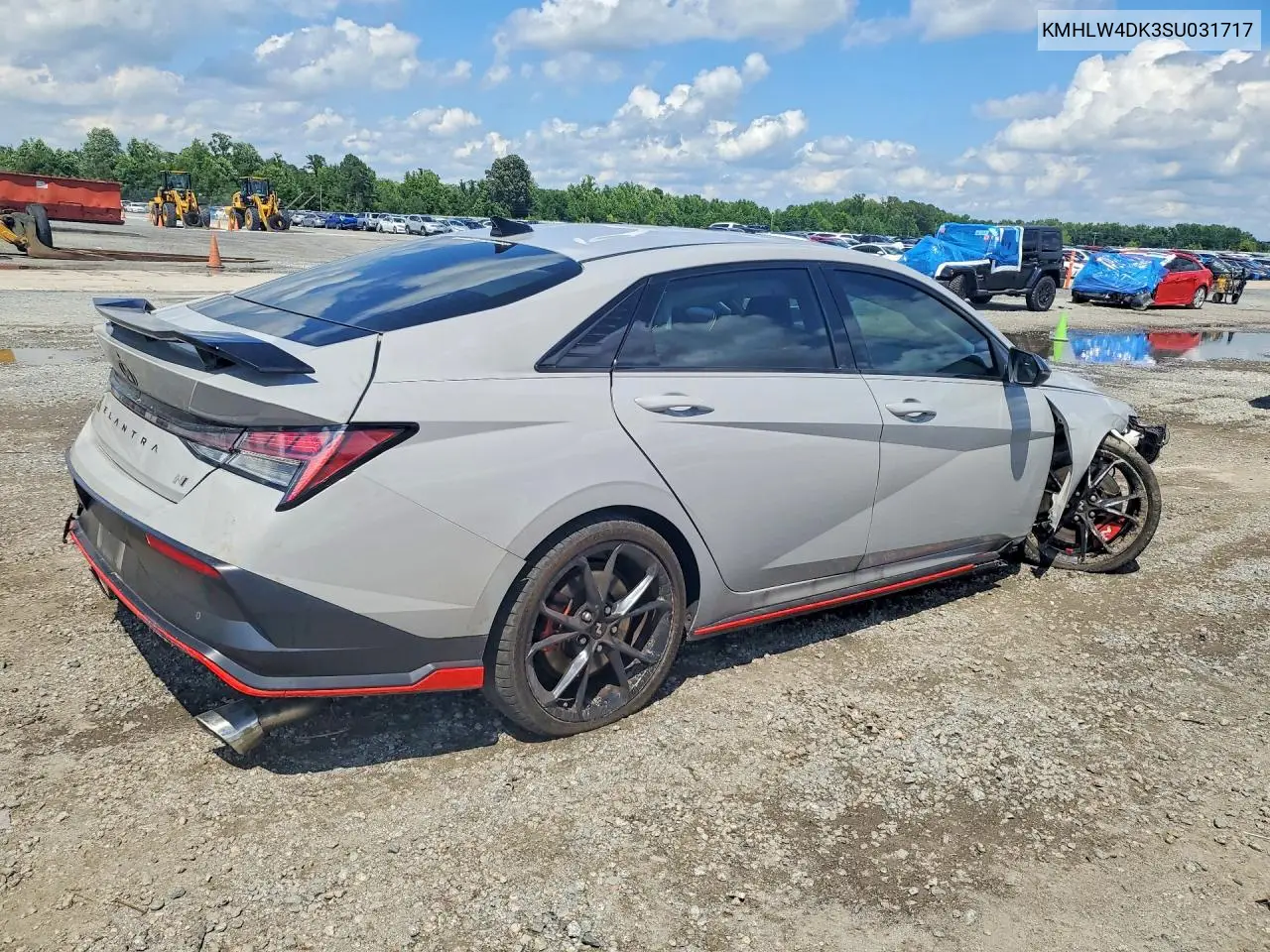 2025 Hyundai Elantra N Base VIN: KMHLW4DK3SU031717 Lot: 57766136