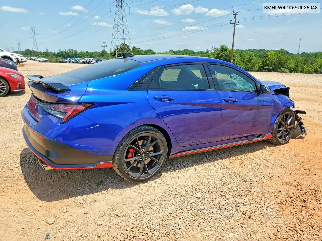 2025 Hyundai Elantra N Base VIN: KMHLW4DK6SU035048 Lot: 58800556