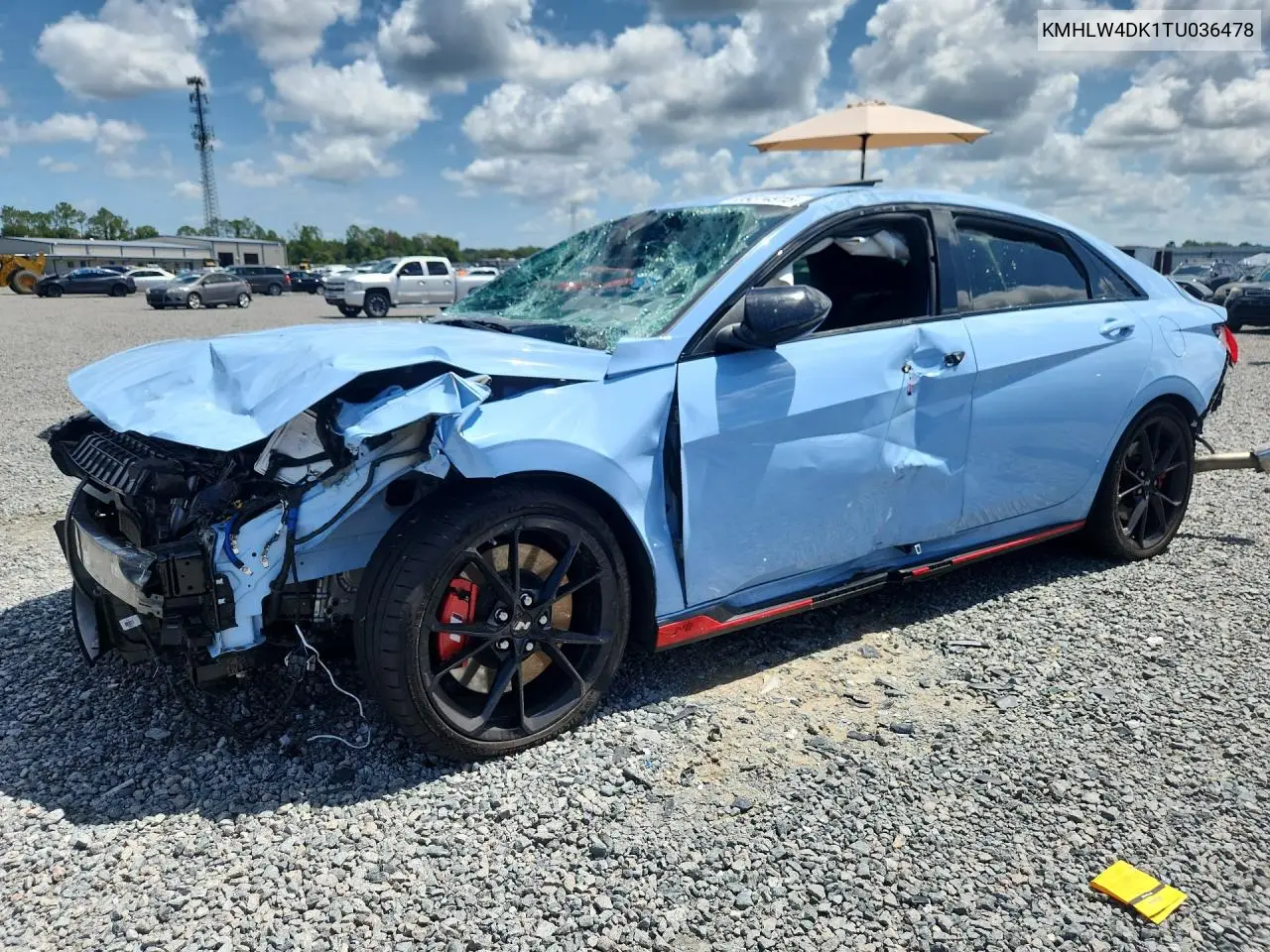 2026 Hyundai Elantra N Base VIN: KMHLW4DK1TU036478 Lot: 59314916