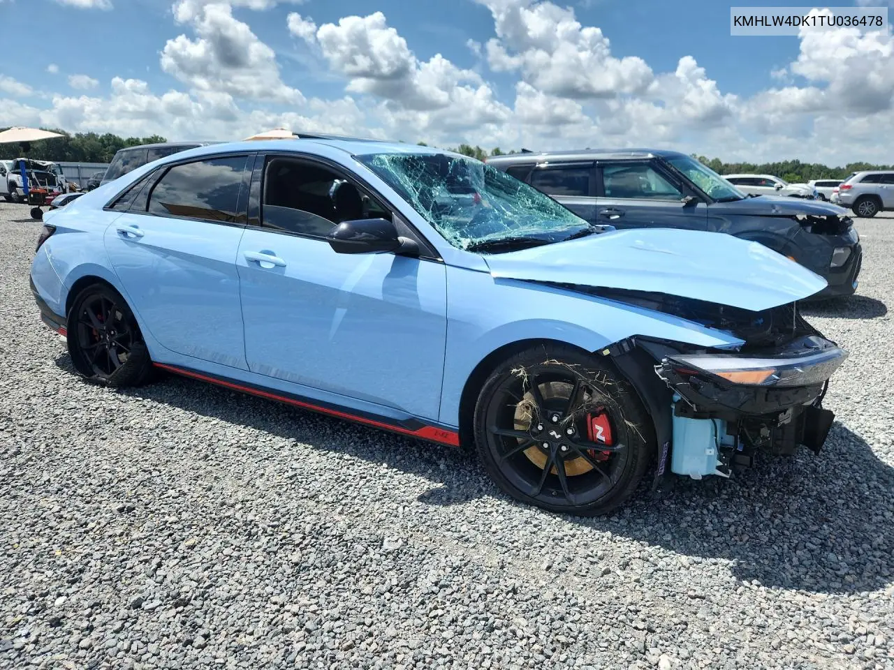 2026 Hyundai Elantra N Base VIN: KMHLW4DK1TU036478 Lot: 59314916