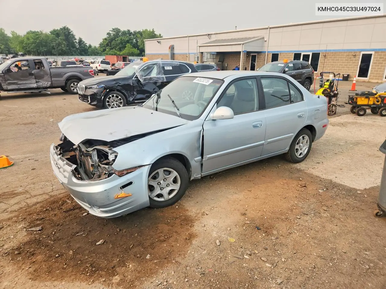 2003 Hyundai Accent Gl VIN: KMHCG45C33U497024 Lot: 60523276